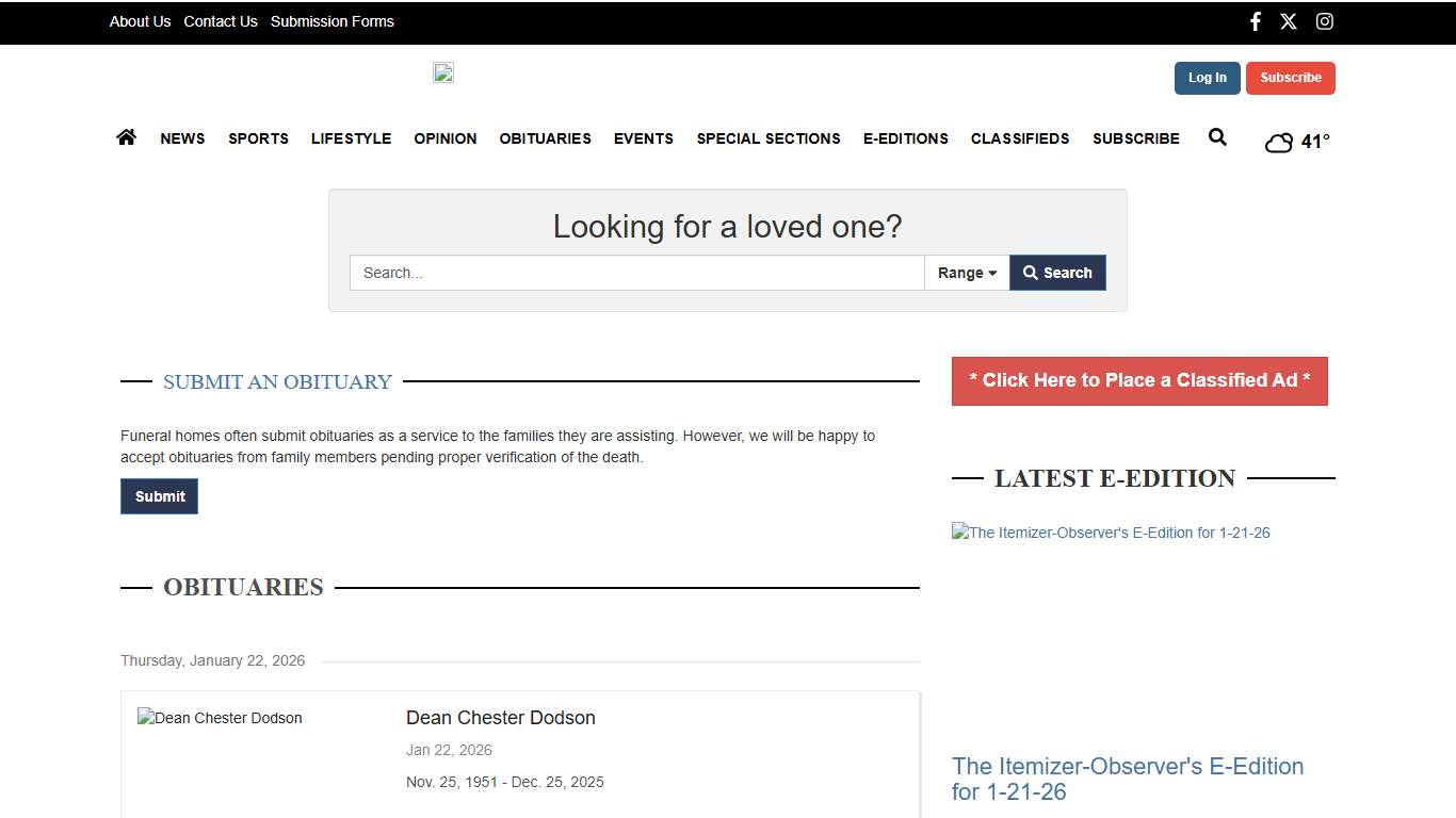 Obituaries polkio.com