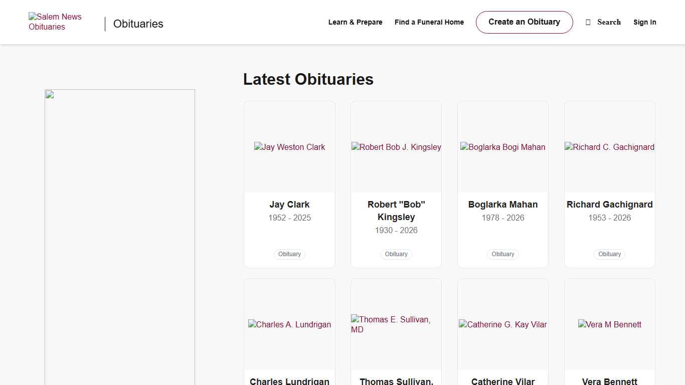 Obituaries Salem News
